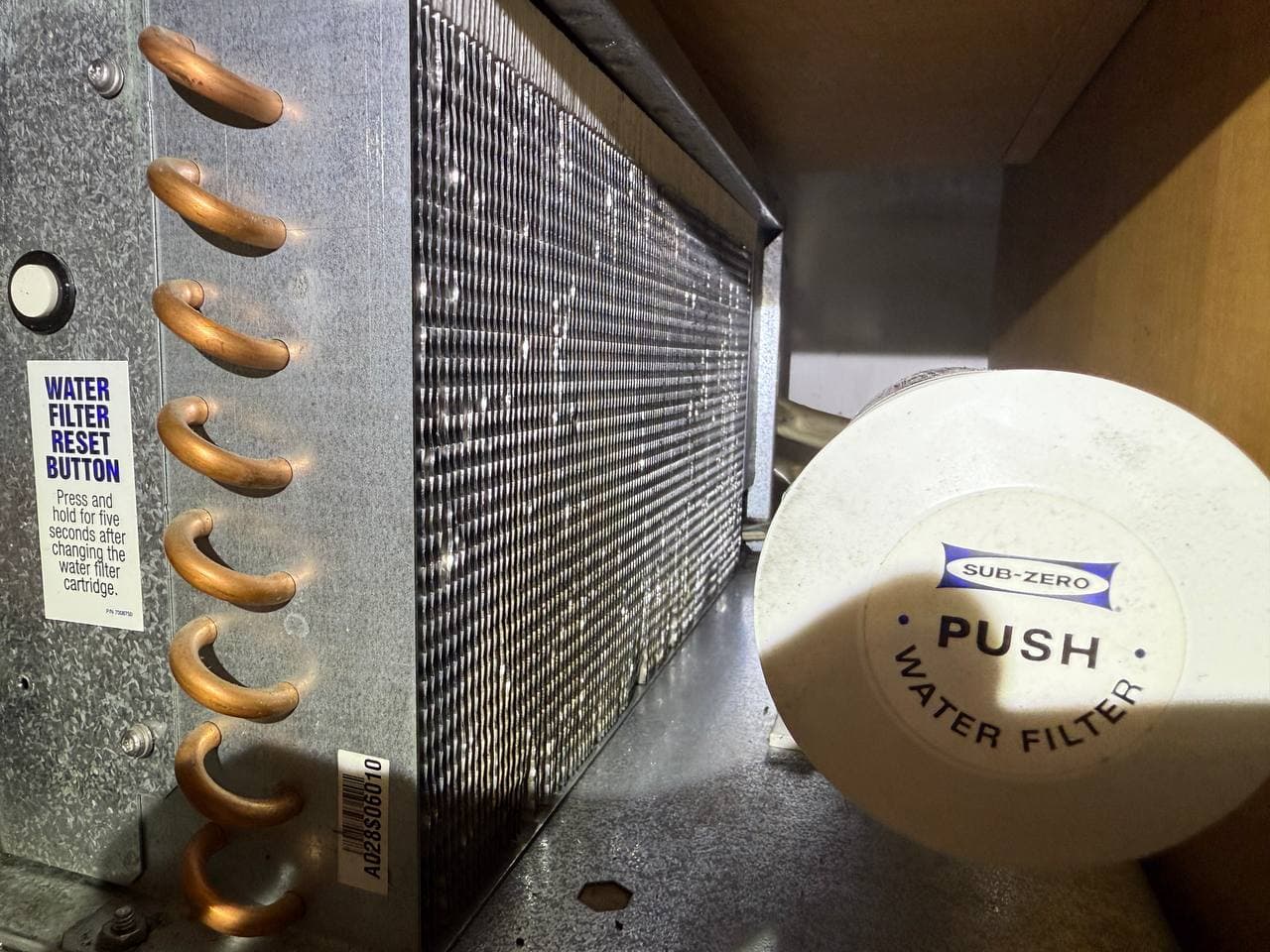 Sub-Zero built-in refrigerator after service